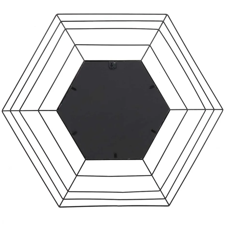 Sechseckiger Spiegel im Spinnweben Design - Vivenda^Wohnen Discount