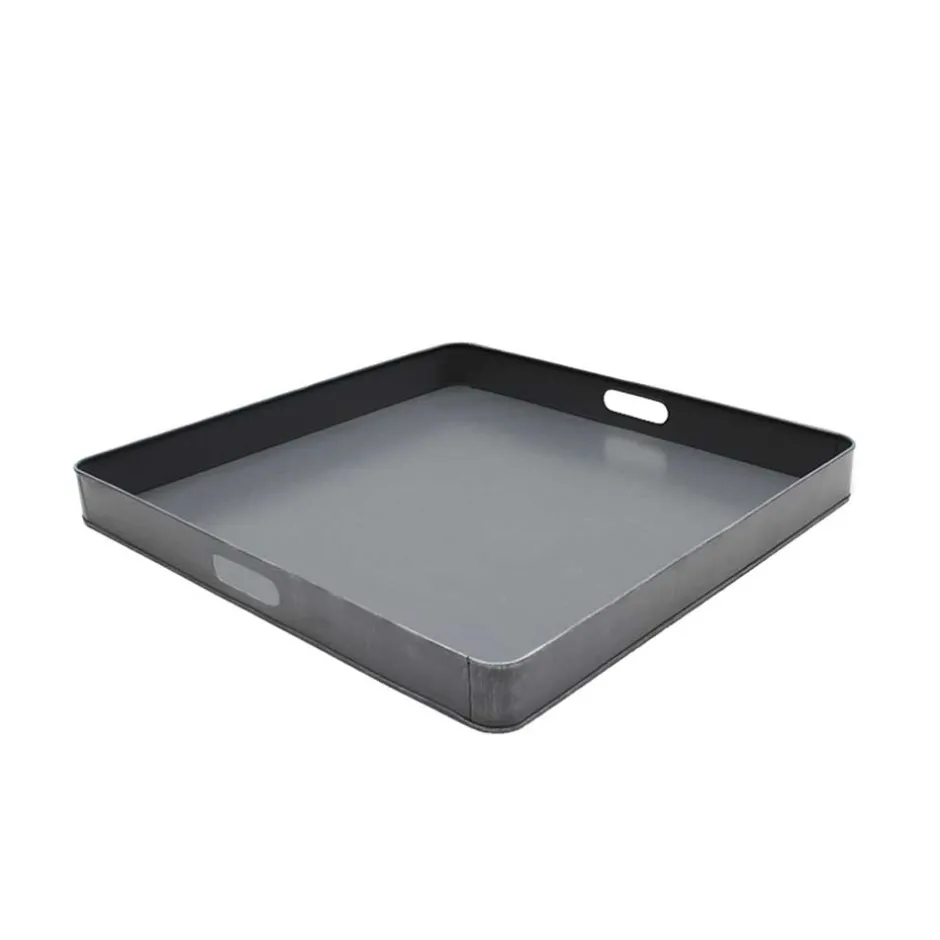 Wohnen Serviertablett quadratisch mit Grifflöchern - Barossio