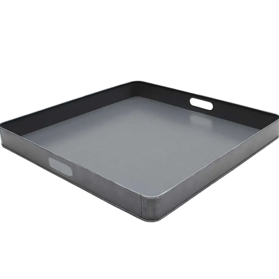 Wohnen Serviertablett quadratisch mit Grifflöchern - Barossio