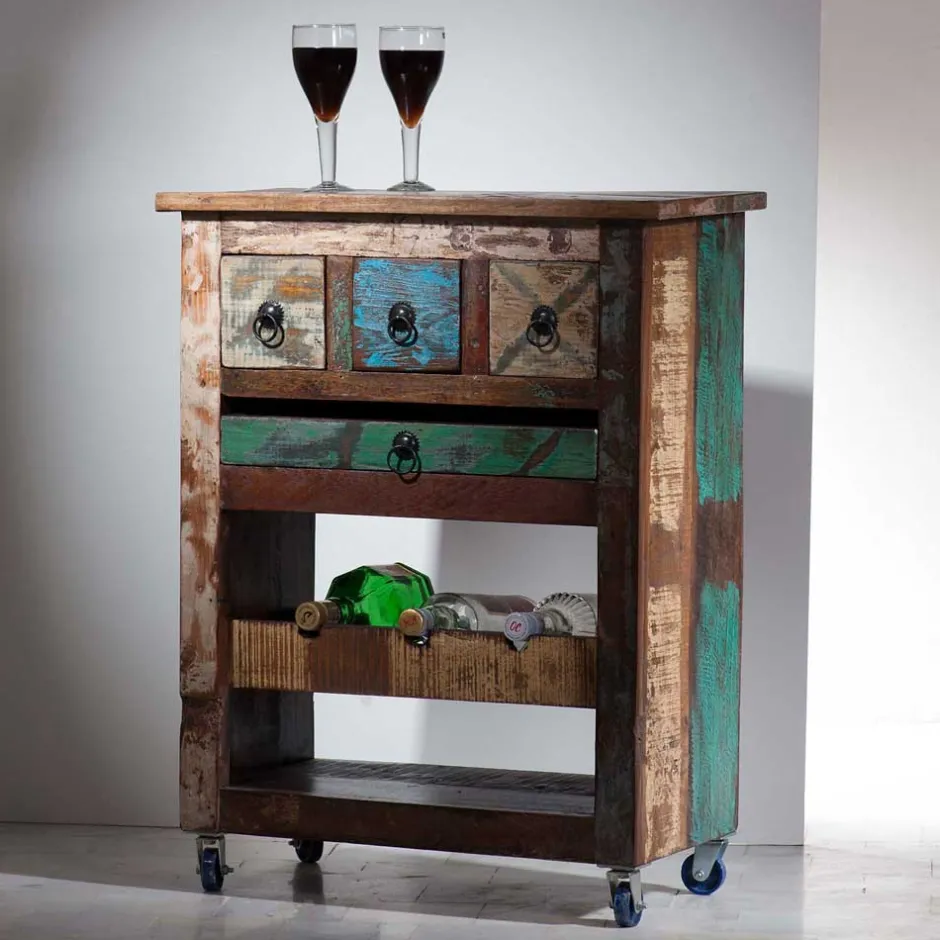 Wohnen Servierwagen Jamaica im Vintage Design