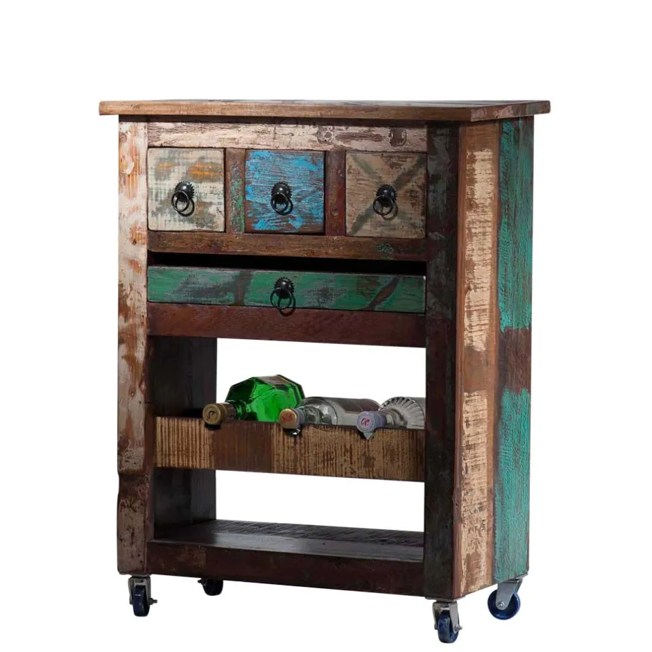 Wohnen Servierwagen Jamaica im Vintage Design