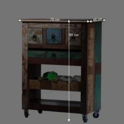 Wohnen Servierwagen Jamaica im Vintage Design