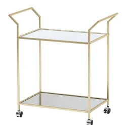 Wohnen Servierwagen mit Spiegel Ablagen - Akeno