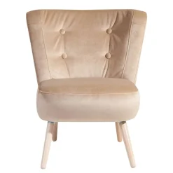 Wohnen Sessel aus Samtvelours Beige - Modena