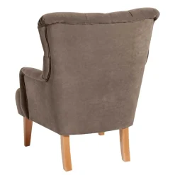 Sessel in Beigegrau und Buche - Celavio^Wohnen Best