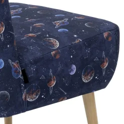 Wohnen Sessel in Blau mit Planeten und Sternen - Marcs