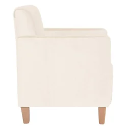 Sessel in Cremeweiß Samtvelours - Roger^Wohnen Clearance