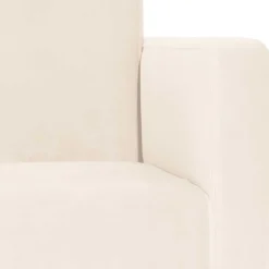 Sessel in Cremeweiß Samtvelours - Roger^Wohnen Clearance