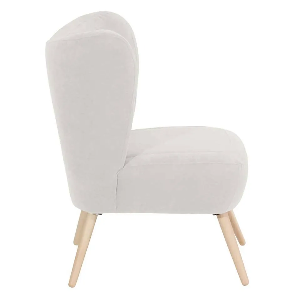 Sessel in Cremeweiß und Buche - Liane^Wohnen