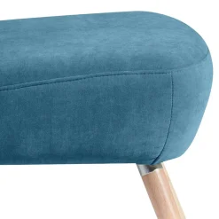 Wohnen Sessel in Petrol Blau Velours - Curedo