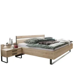 Wohnen Set Bettanlage mit LED Beleuchtung - Licruva (dreiteilig)