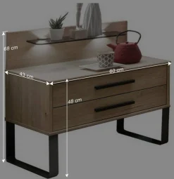 Wohnen Set Bettanlage mit LED Beleuchtung - Licruva (dreiteilig)