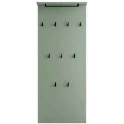 Wohnen Set Dielenmöbel in Graugrün - Velmarun (vierteilig)