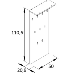 Wohnen Set Dielenmöbel in Graugrün - Velmarun (vierteilig)