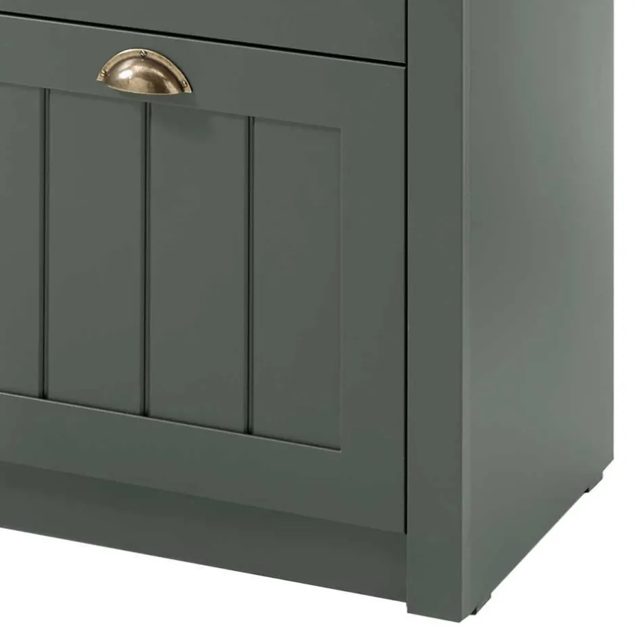 Wohnen Set Flur Einrichtung in Dunkelgrün - Niestov (fünfteilig)