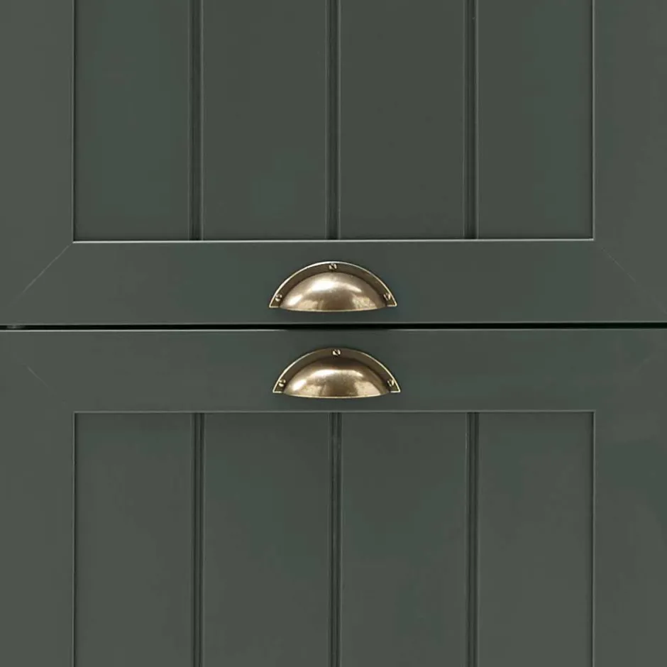 Wohnen Set Flur Einrichtung in Dunkelgrün - Niestov (fünfteilig)