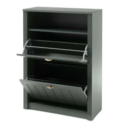 Wohnen Set Flur Einrichtung in Dunkelgrün - Niestov (fünfteilig)