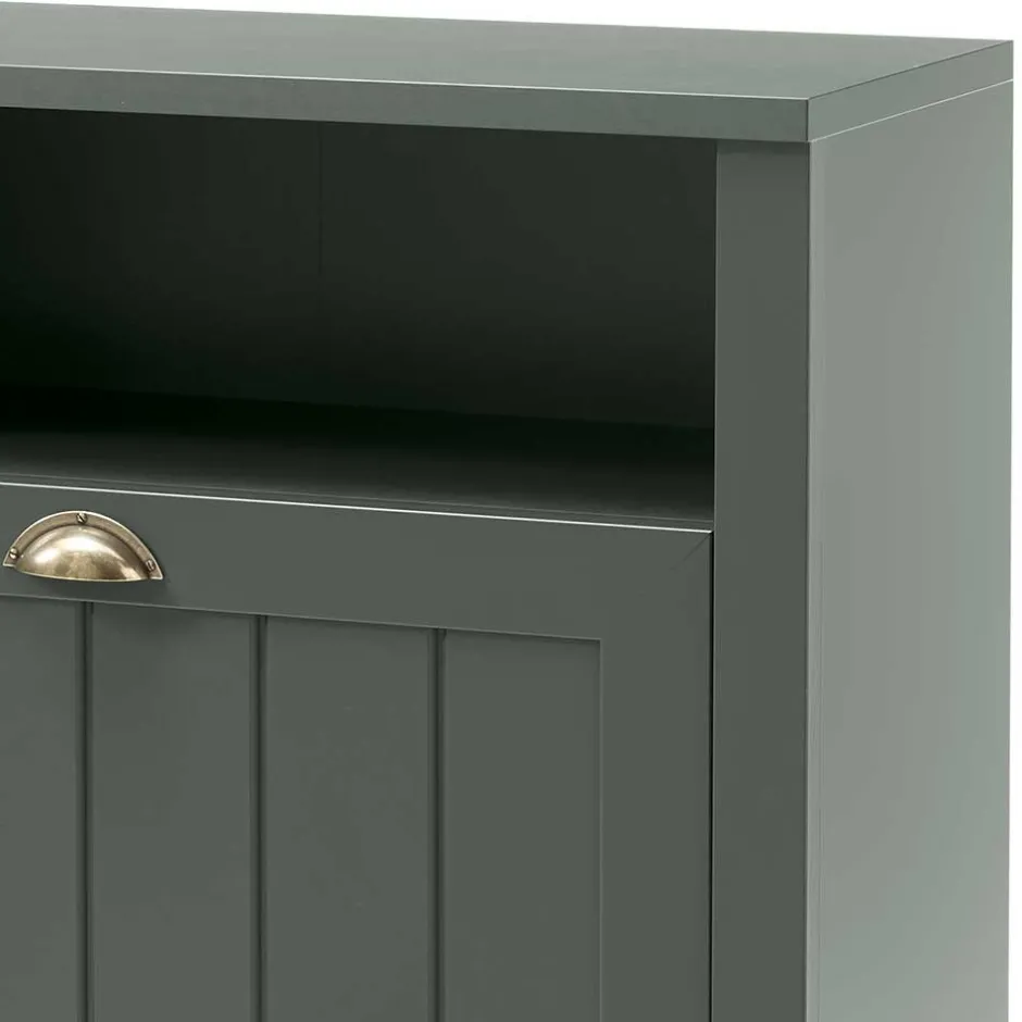 Wohnen Set Flur Einrichtung in Dunkelgrün - Niestov (fünfteilig)