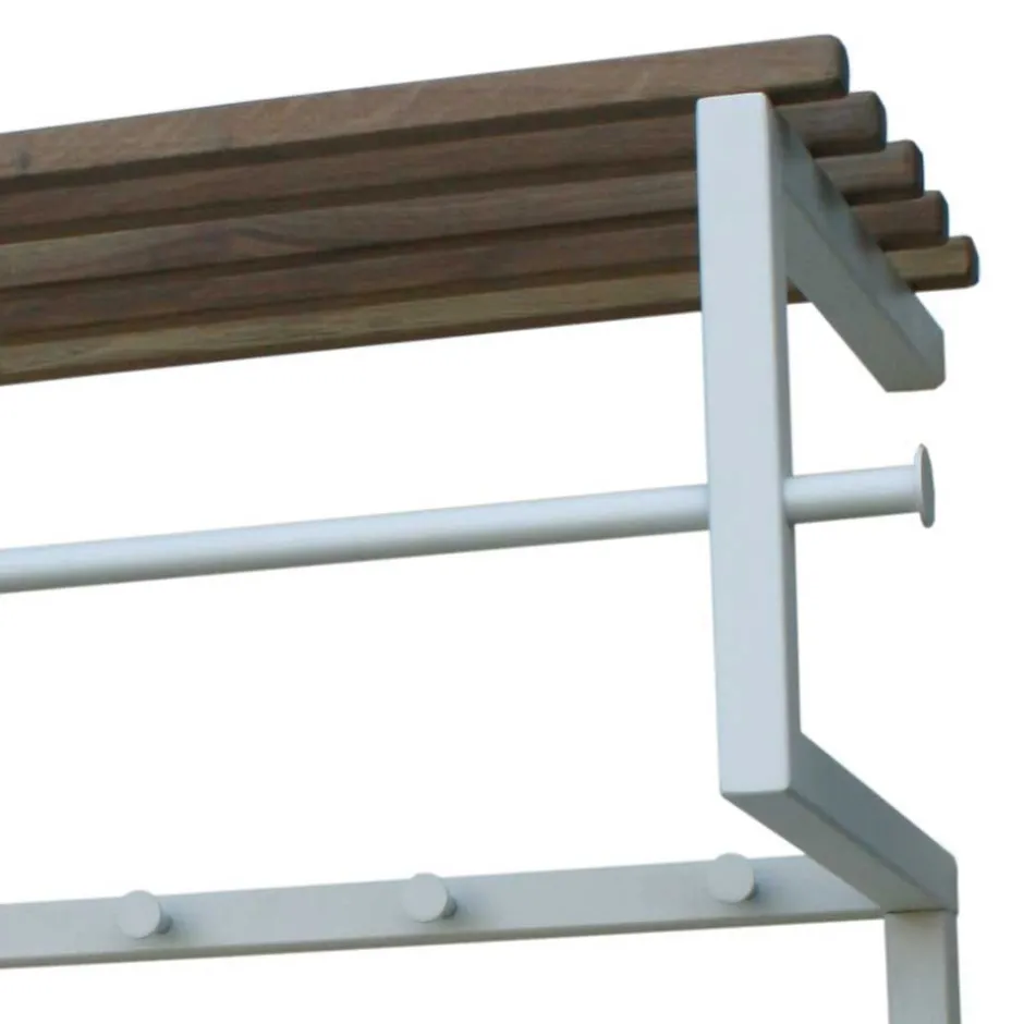 Wohnen Set Flurmöbel in Weiß & Eiche - Duvinia (zweiteilig)