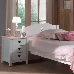 Wohnen Set Jugendzimmer Einrichtung Grandory in Weiß (dreiteilig)