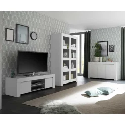 Wohnen Set TV Lowboard & Regal & Sideboard - Mikes (dreiteilig)