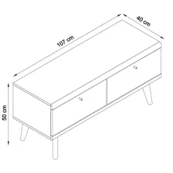 Set Wohnzimmermöbel im Skandi Design - Cablos II (fünfteilig)^Wohnen Discount