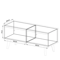 Set Wohnzimmermöbel im Skandi Design - Cablos II (fünfteilig)^Wohnen Discount