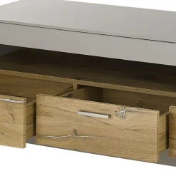 Set Wohnzimmermöbel in Hellgrau & Zinneiche - Lioscas (dreiteilig)^Wohnen Online