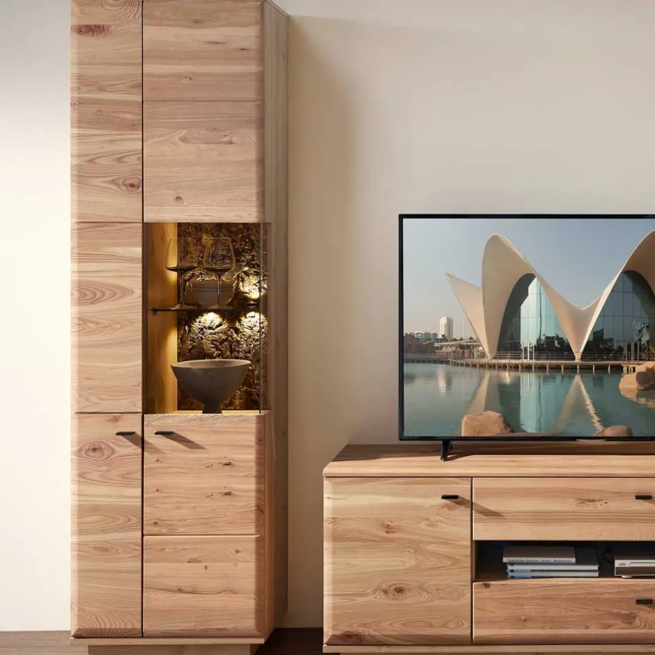 Wohnen Set Wohnzimmermöbel Wohnwand - Cassna (dreiteilig)