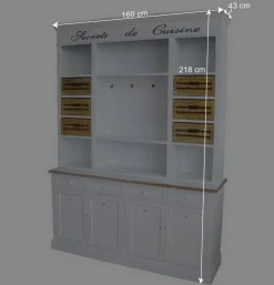Shabby Buffetschrank Calavon in Weiß^Wohnen Discount