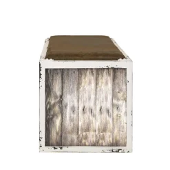 Shabby Chic Bank in Weiß & Braun - Beat^Wohnen Online