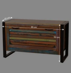 Shabby Chic Bank mit Schuhaufbewahrung - Vosbadus^Wohnen