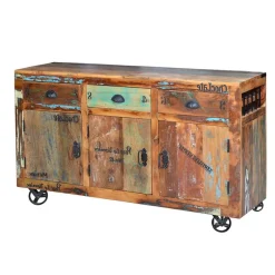 Wohnen Shabby Chic Sideboard aus Recyclingholz - Vatrima