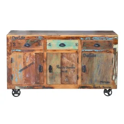 Wohnen Shabby Chic Sideboard aus Recyclingholz - Vatrima