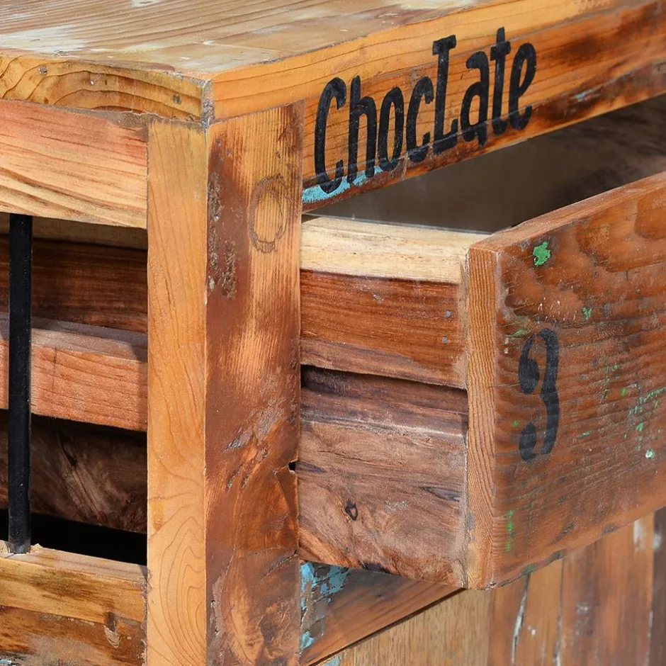 Wohnen Shabby Chic Sideboard aus Recyclingholz - Vatrima