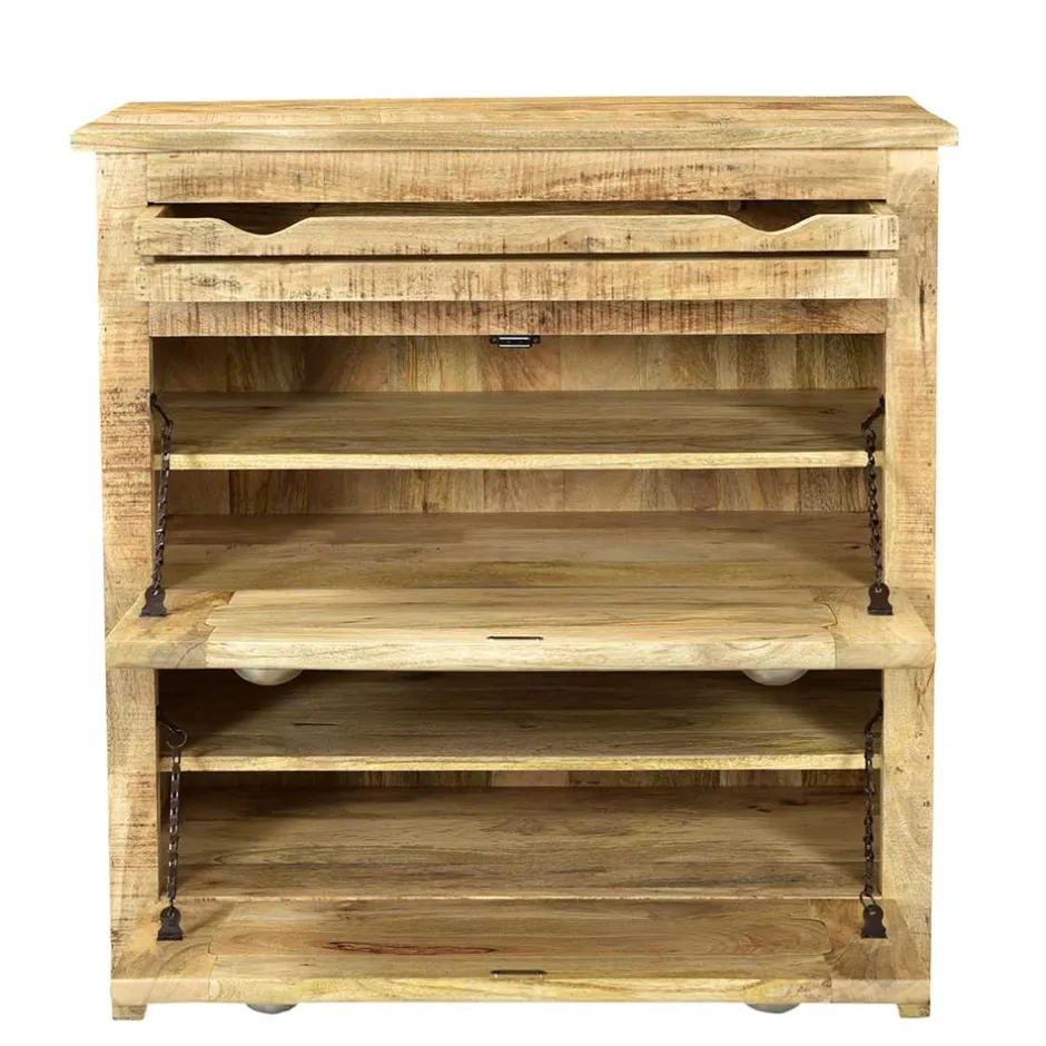 Shabby Design Schuhschrank mit 2 Klappen - Suennas^Wohnen Sale