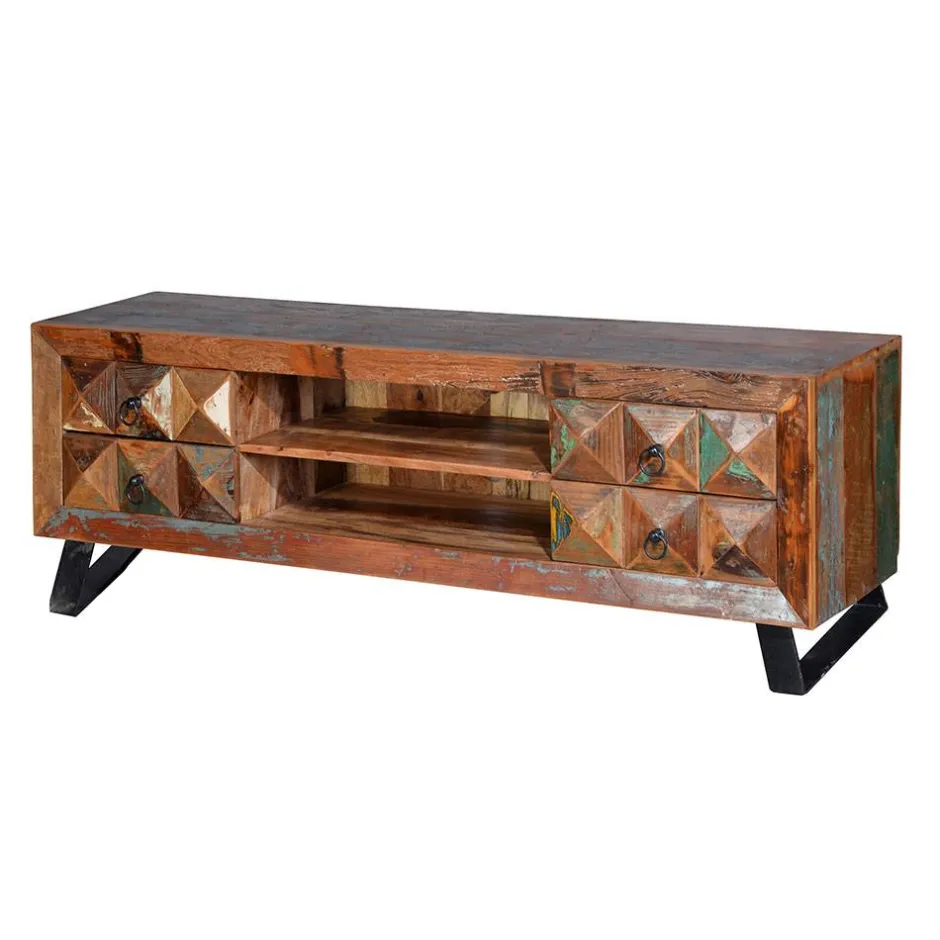 Wohnen Shabby Design TV Board aus Recyclingholz - Zeremonia