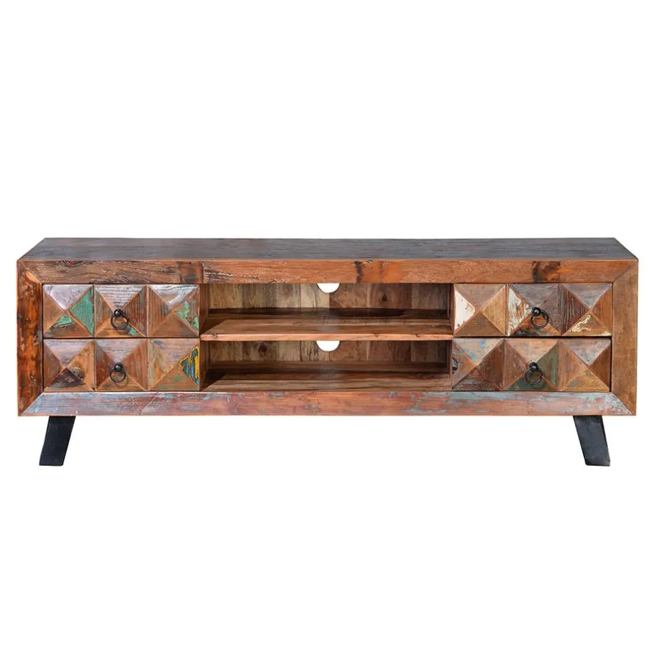 Wohnen Shabby Design TV Board aus Recyclingholz - Zeremonia