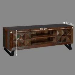 Wohnen Shabby Design TV Board aus Recyclingholz - Zeremonia