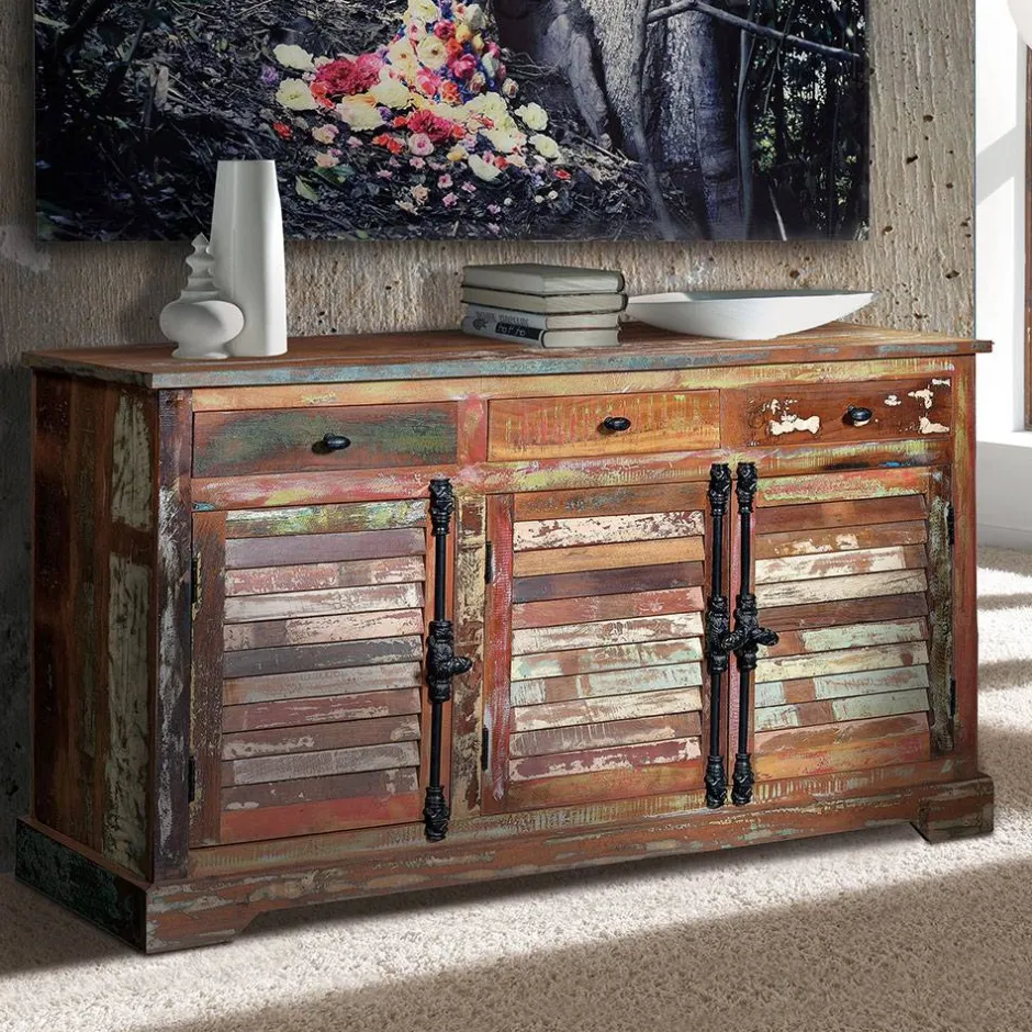 Shabby Style Sideboard aus Altholz - Manna^Wohnen Best