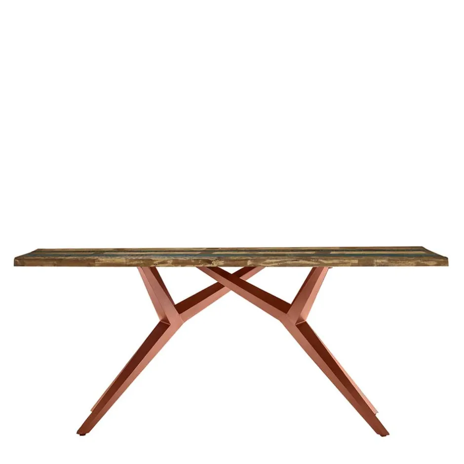 Shabby Tisch aus buntem Recyclingholz - Konrad^Wohnen Discount