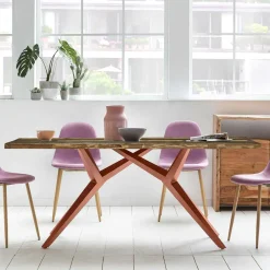 Shabby Tisch aus buntem Recyclingholz - Konrad^Wohnen Discount