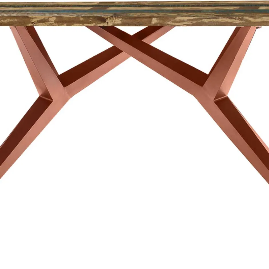 Shabby Tisch aus buntem Recyclingholz - Konrad^Wohnen Discount