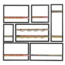 Shabby Wandregale mit Flaschenablage - Jamaica (siebenteilig)^Wohnen New