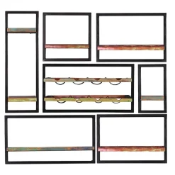 Shabby Wandregale mit Flaschenablage - Jamaica (siebenteilig)^Wohnen New