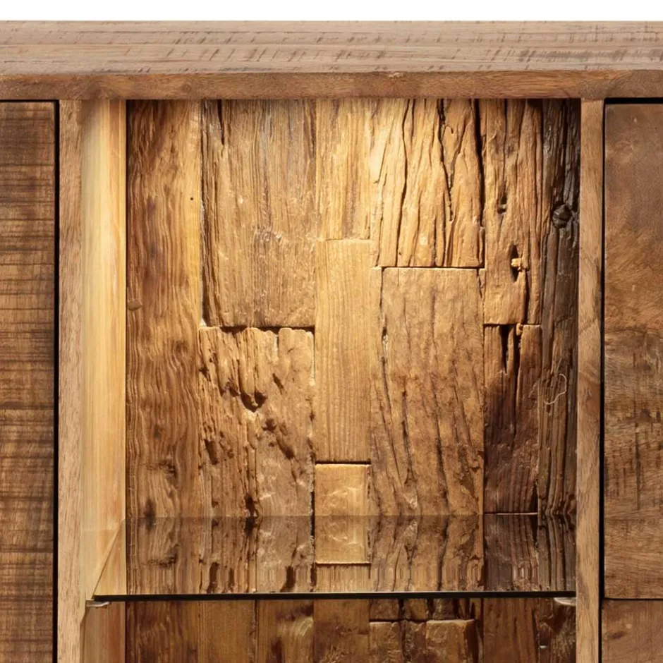 Wohnen Sideboard aus Recyclingholz Mango & Metall - Acira