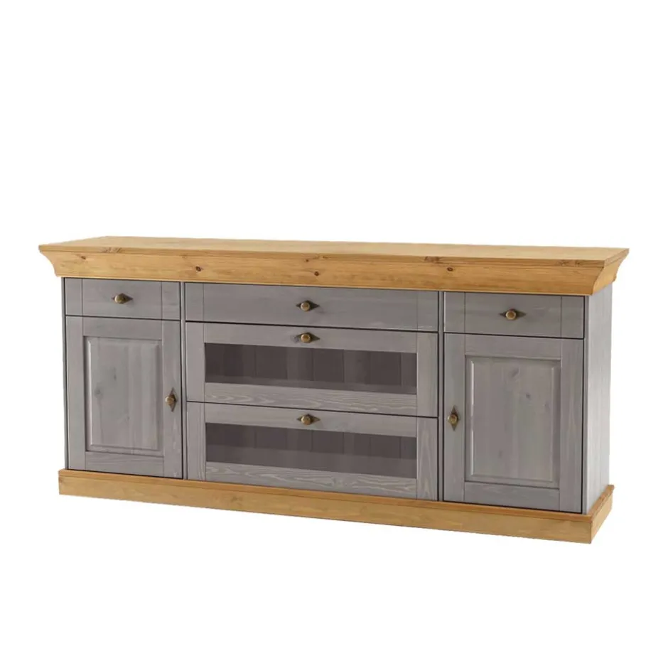 Sideboard Cempino in Grau Kiefer teilmassiv^Wohnen Hot