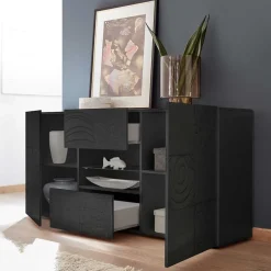 Sideboard in Anthrazit glänzend lackiert - Ipatal I^Wohnen Best