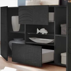 Sideboard in Anthrazit glänzend lackiert - Ipatal I^Wohnen Best