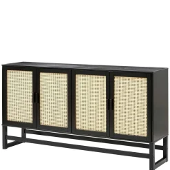 Sideboard in Dunkelbraun mit Wiener Geflecht - Santiana^Wohnen Clearance